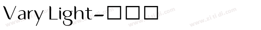 Vary Light字体转换